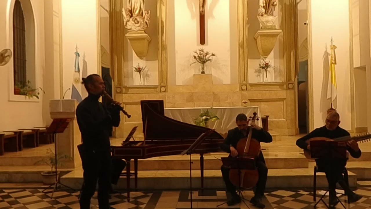 Antonio Vivaldi Trio Sonata para flauta, cello y bajo continuo en la menor