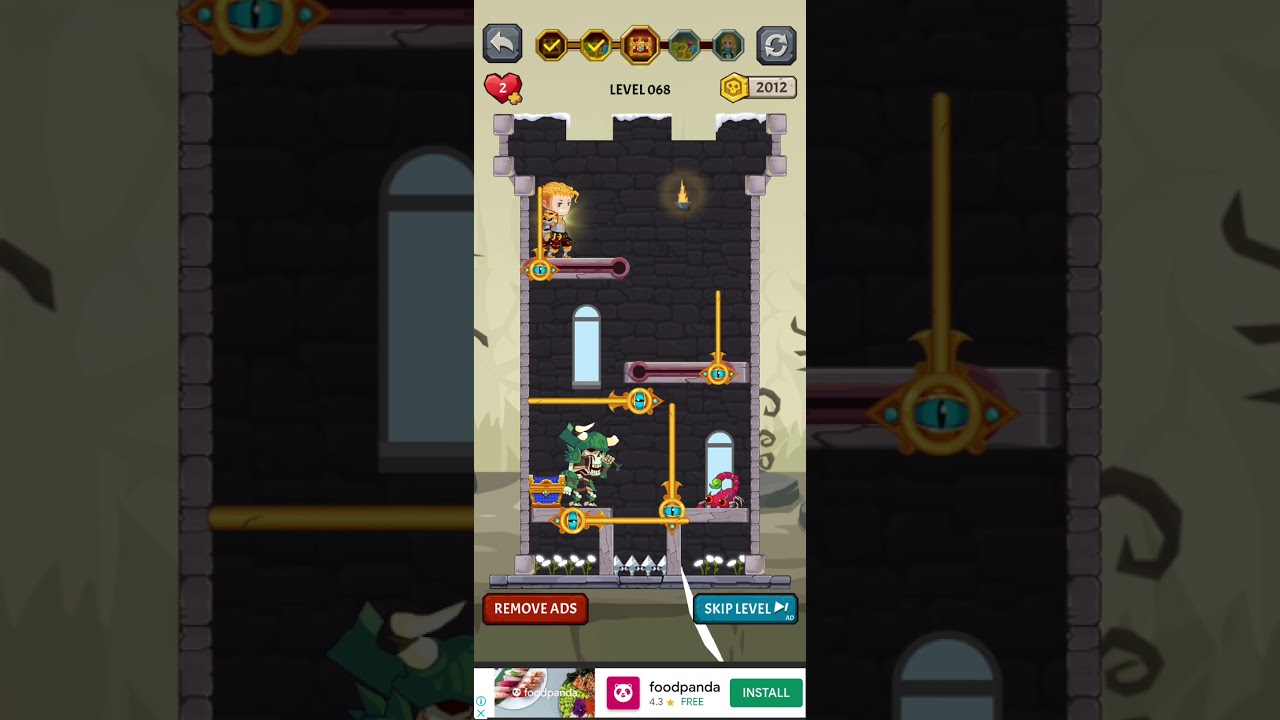 How to loot - Pull pin&nbsp; level 68 walkthrough solution gameplay | Game the chain