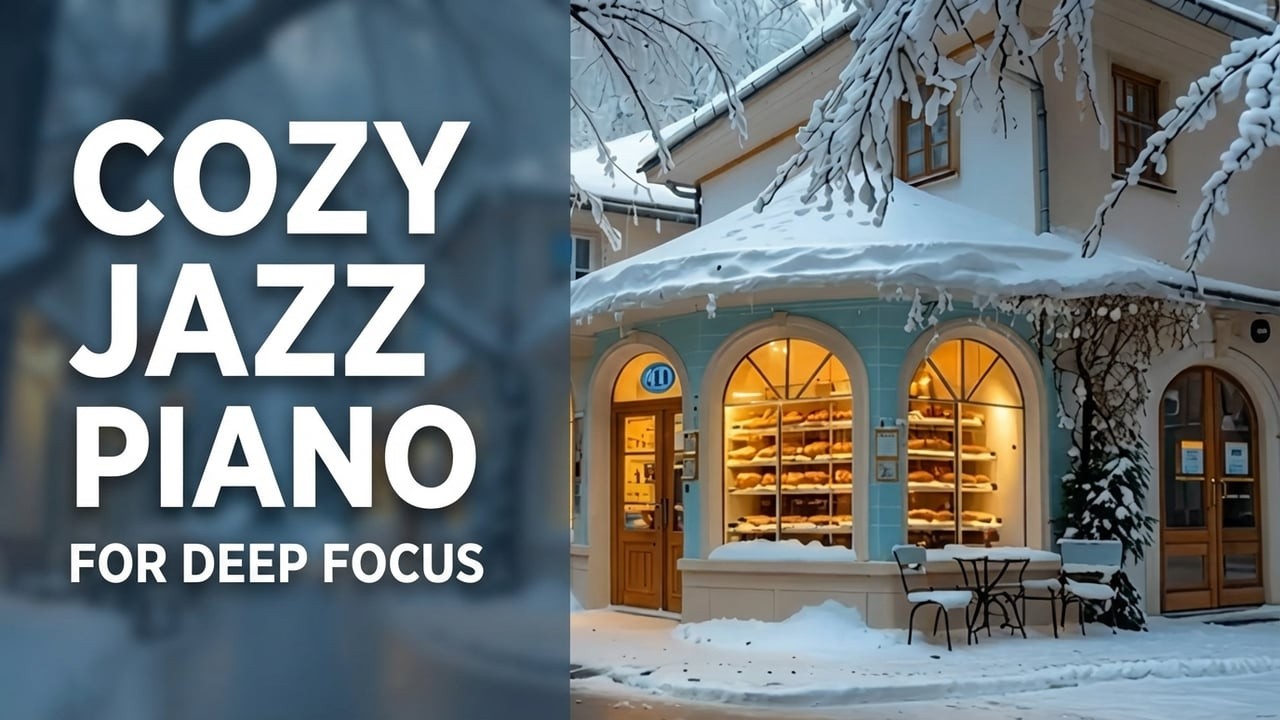 Cozy Jazz Piano ☕ Smooth Morning Ambience for Deep Focus & Productivity