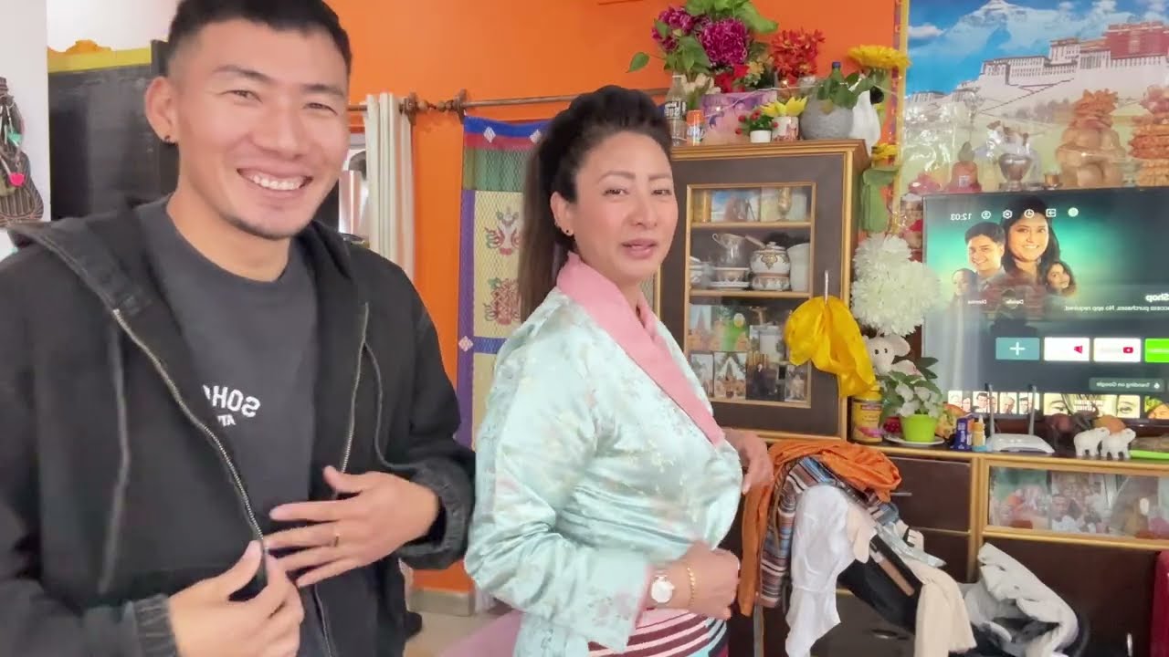 My family $ Palmo family lunch together at Palmo house 🏠 Tibetan vlogger # Tibetan YouTuber 
