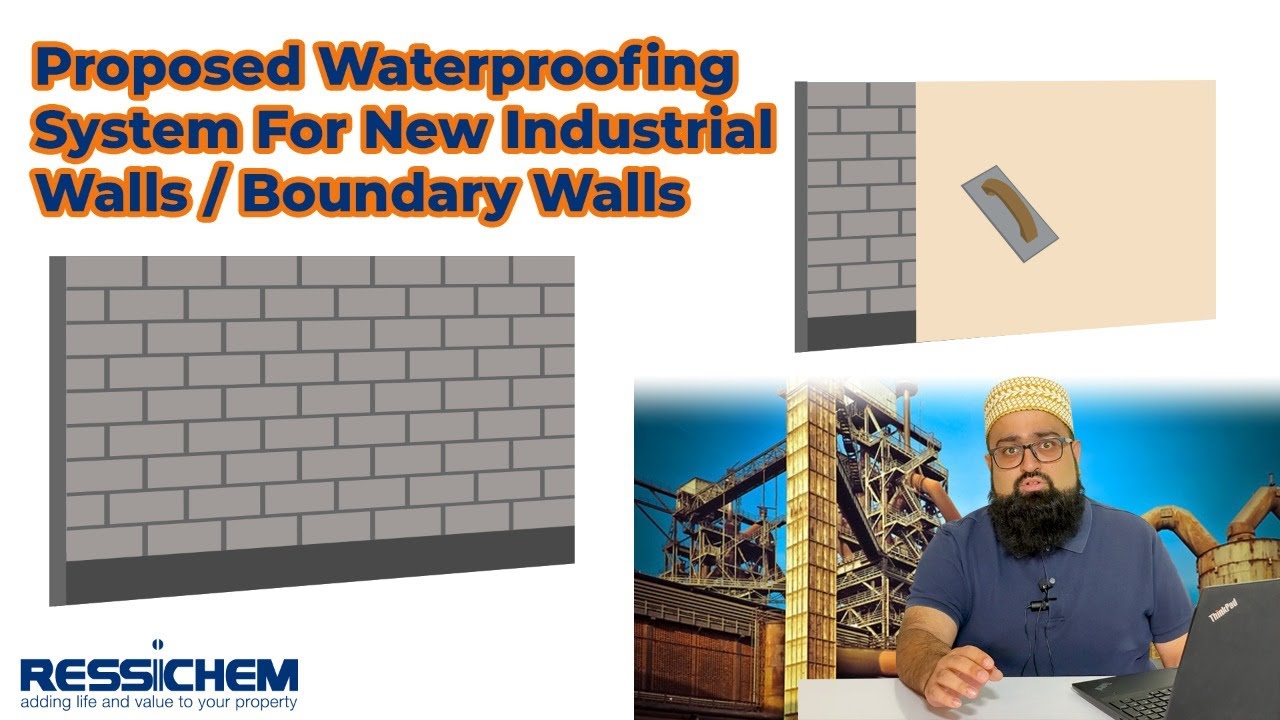 System for Waterproofing New Industrial Boundary Walls | Ressichem