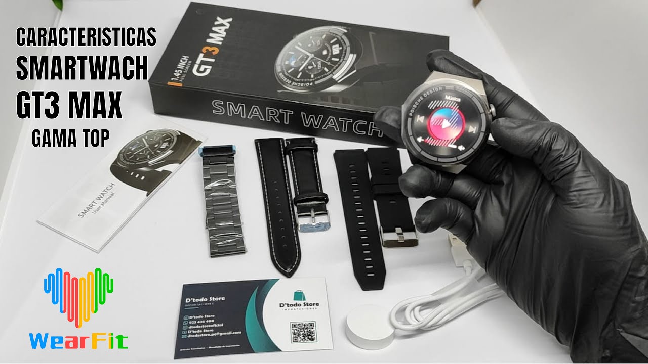 CARACTERISTICAS SMARTWACH GT3 MAX GAMA TOP | D'TODO STORE ⌚✅
