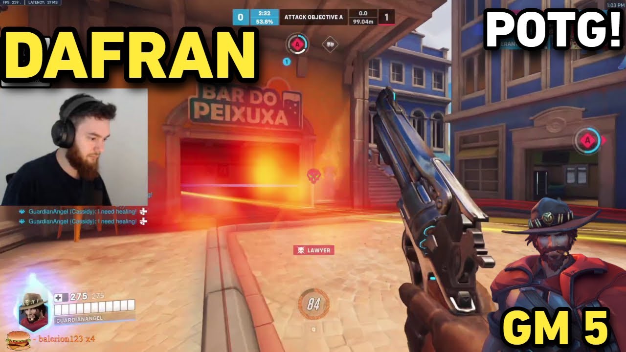 POTG! DAFRAN ALREADY IN GM 5? CASSIDY GAMEPLAY OVERWATCH 2 SEASON 11