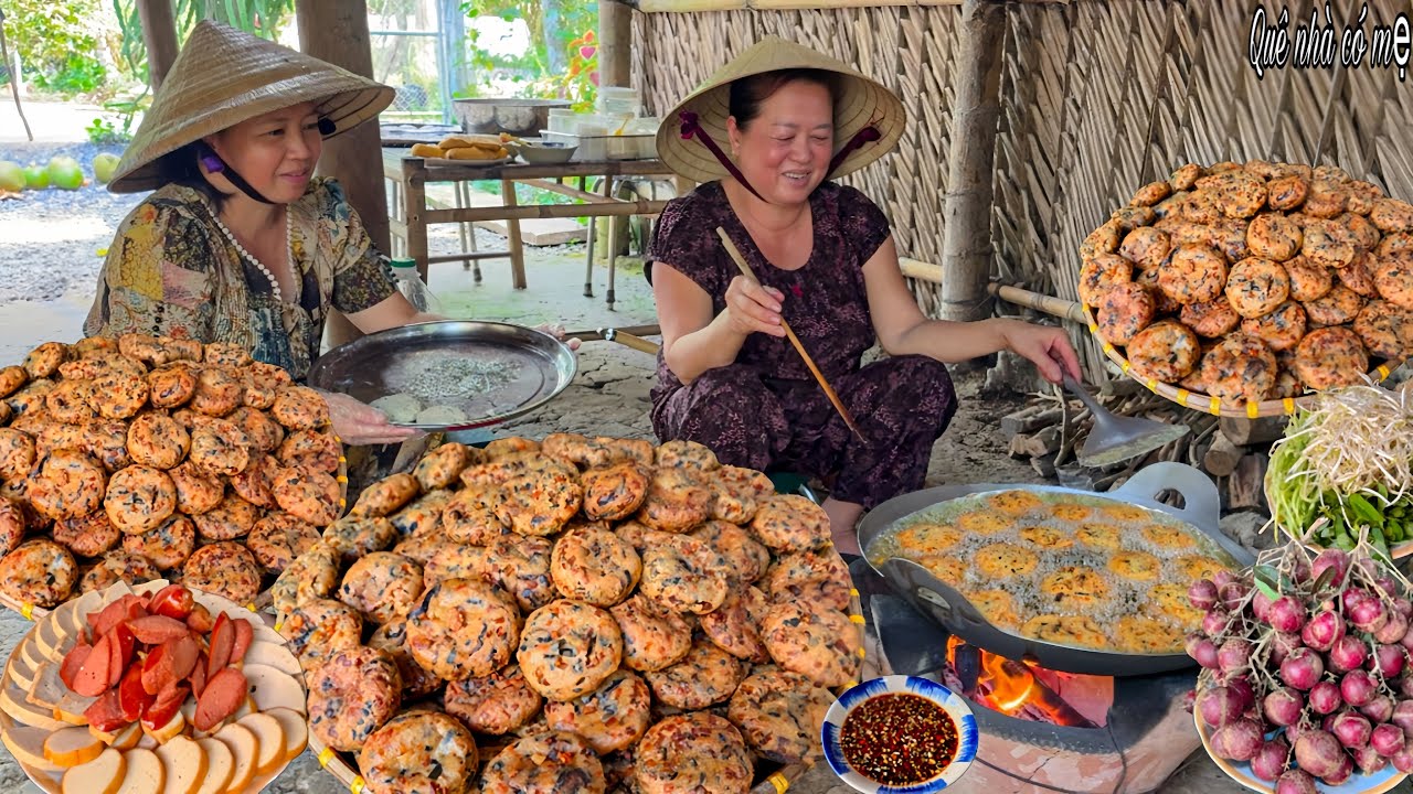 Chả Nấm Đậu Hủ Chiên Giòn | Món Ngon  Miền Quê Chị Chồng Em Dâu Cùng Làm || Vegetarian rolls