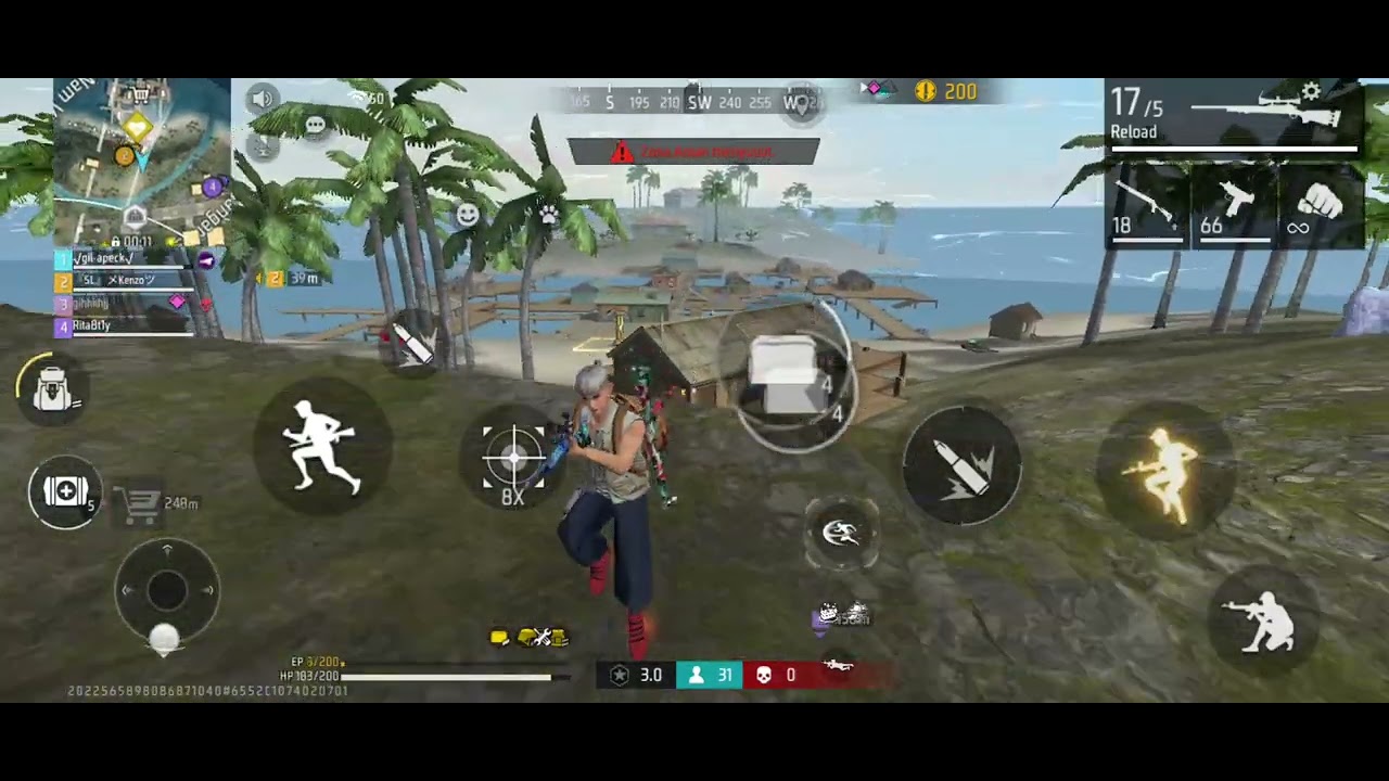 Bantu suport guys,, baru pertama kali main #freefire #trending 
