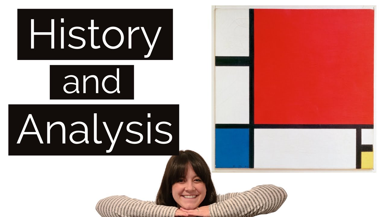 Анализ композиции с красным, синим и жёлтым | De Stijl Art