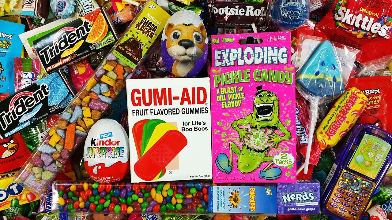 A lot of New Candy & Surprise Eggs LEARN COLORS with Candy