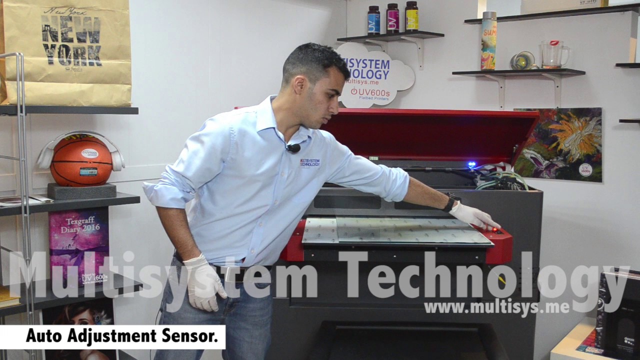Direct Printing on Glass Table - by iUV600s Fastest UV LED Flatbed Printer