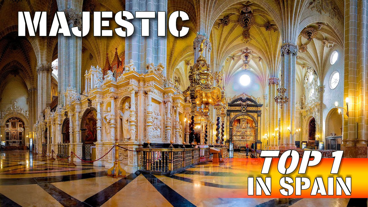 💥 MOST Beautiful Monument in Spain | SEO Cathedral of Zaragoza 🇪🇦 4k 50p