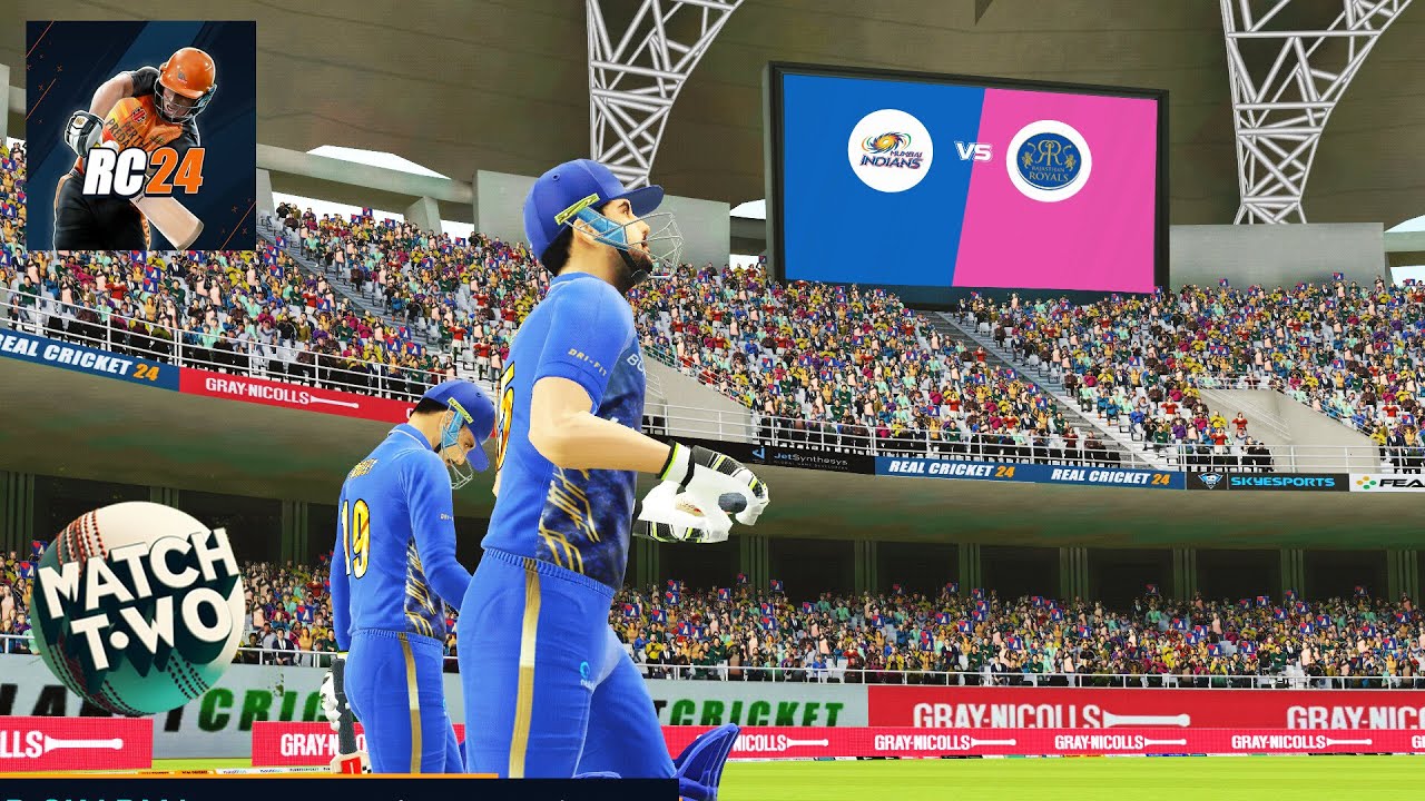MI vs RR : Mumbai Indians vs Rajasthan Royals IPL 2024 Real Cricket 24 MI Tab 5 Live Stream