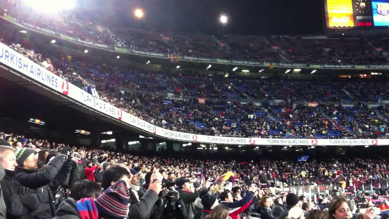 FC Barcelona Anthem Live (Vs. Real Sociedad 4.2.2012)