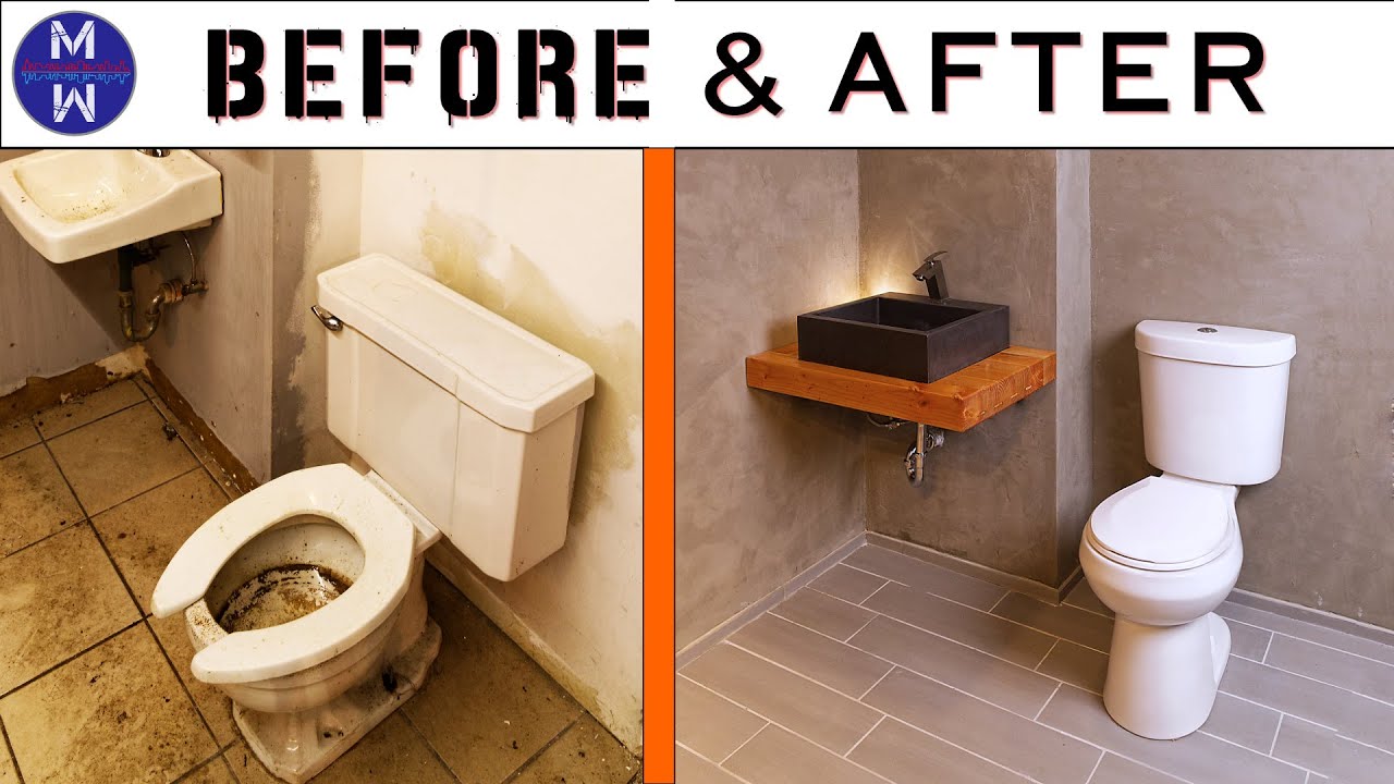 Ep. 01 TRAIN-WRECK BATHROOM MAKEOVER // Abandoned Bldg Renovation