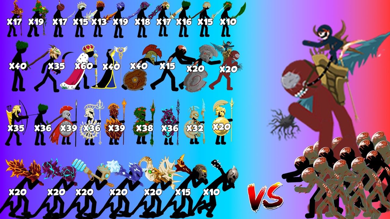 Zombie Και Giant & Zombie Thrower Vs All Skins Stick Figures Units Army | Stick War Legacy