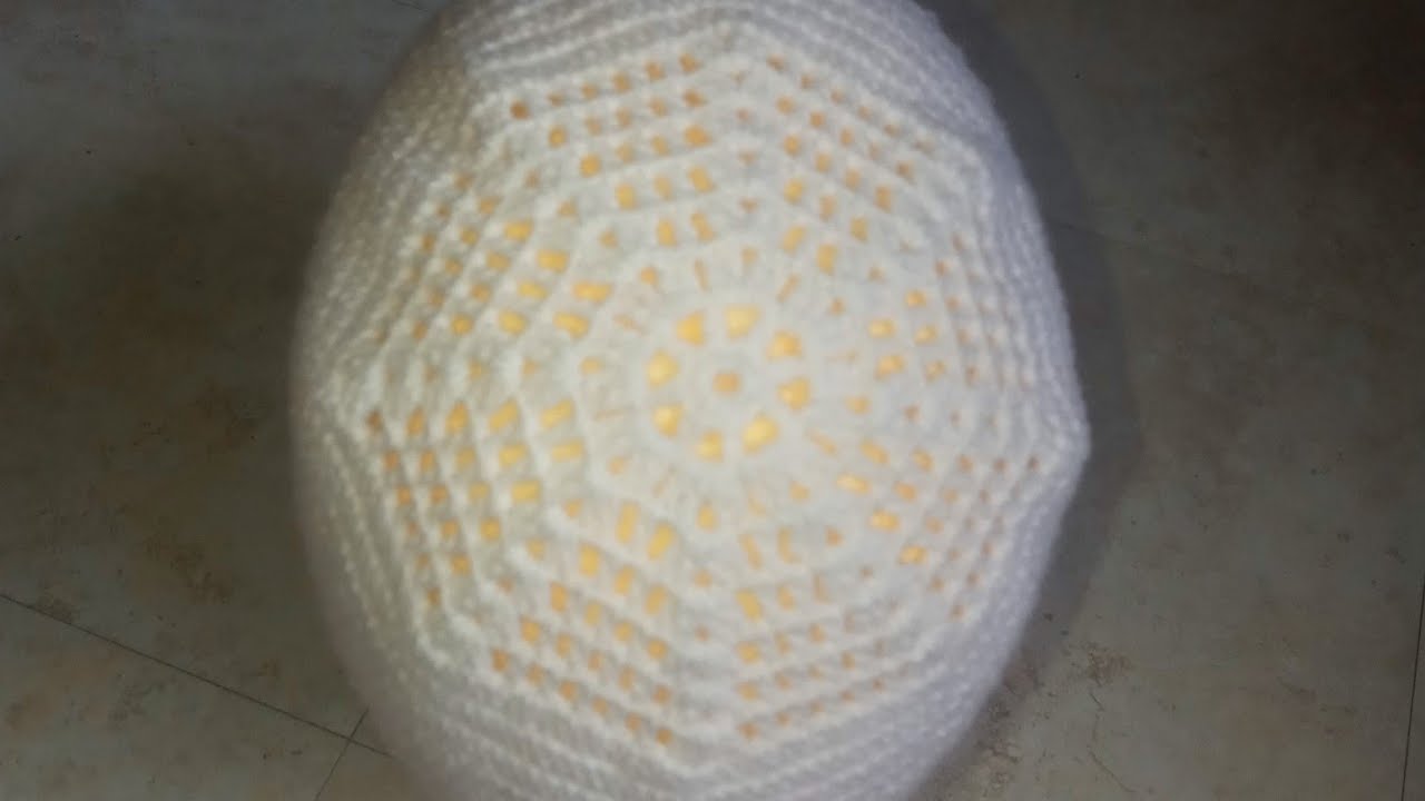 kippa crochet paso a paso. crochet shalom