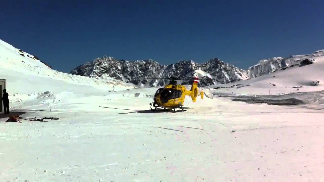 EC 135 S&ouml;lden Gletscher Start