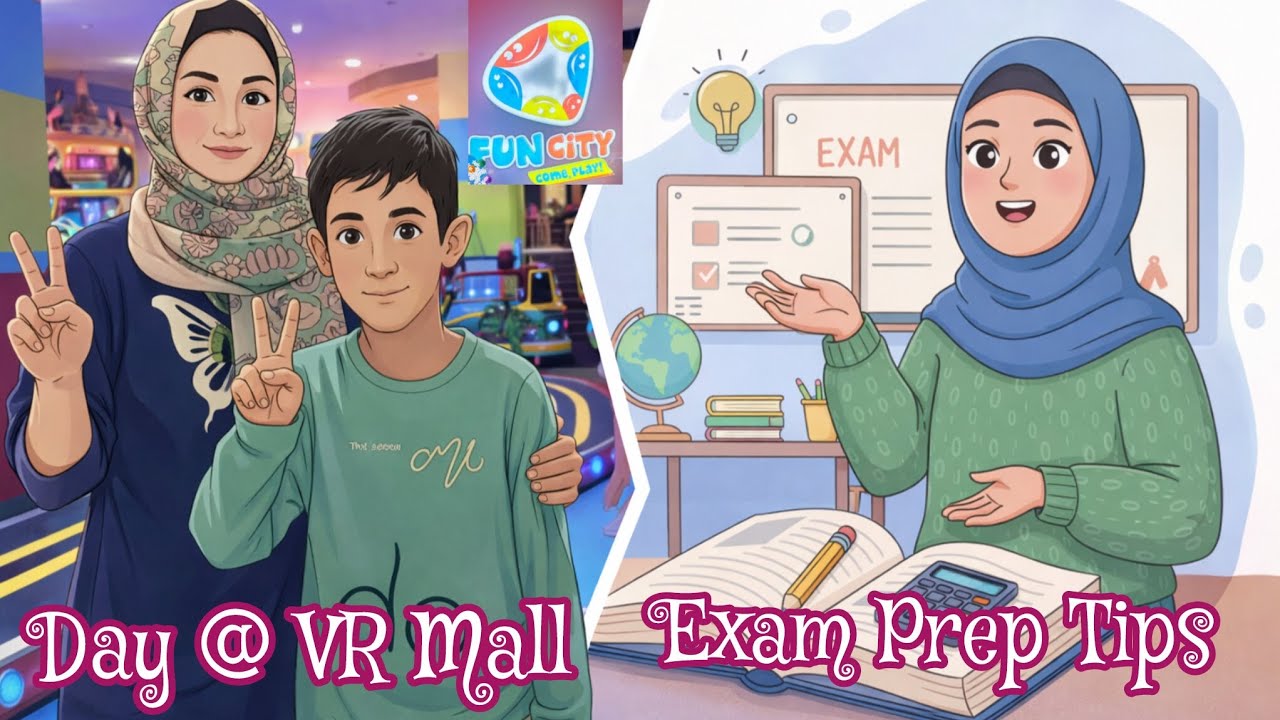 தமிழில்✨ VR Mall' லில் ஒரு நாள்☀️Fun City experience ♥️ பொது தேர்வு டிப்ஸ்💞 Exam Tips💡