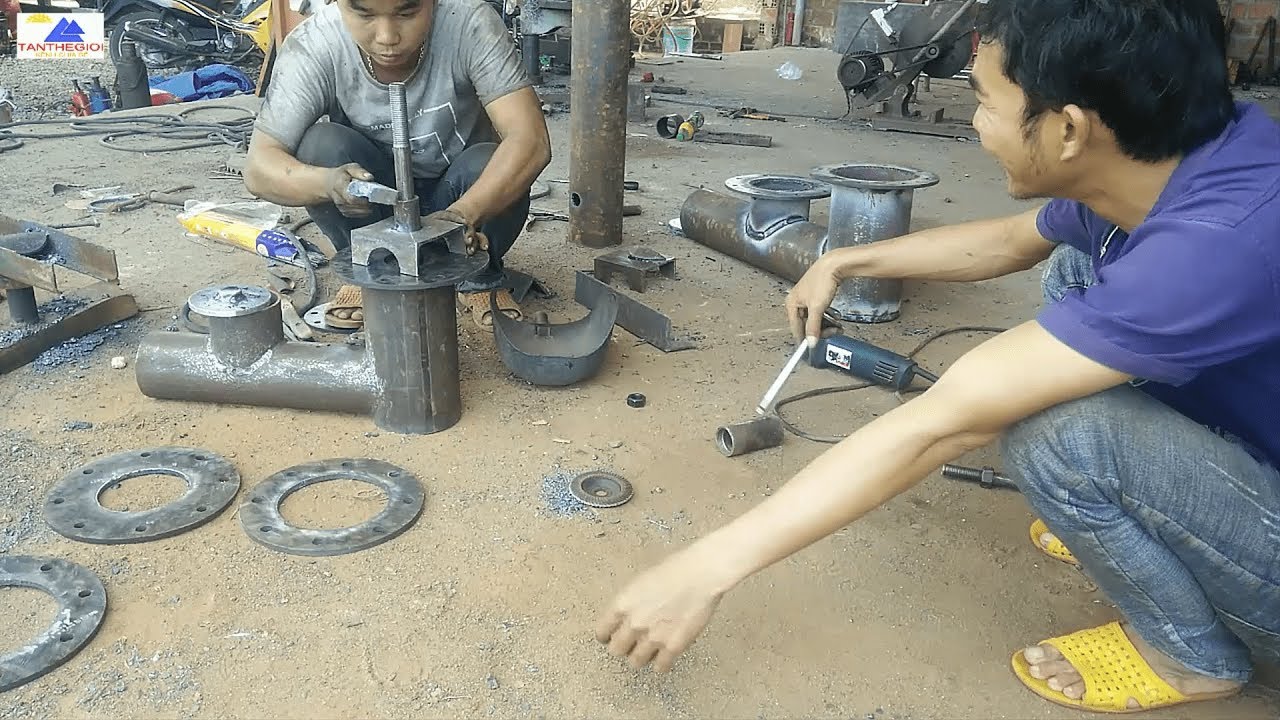 Chế tạo bơm tự áp - bơm nước không cần điện -  hydraulic pump manufacture. 0974888648