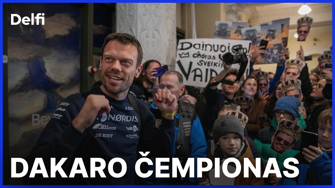 Į Lietuvą grįžęs Dakaro ralio čempionas Žala neslėpė emocijų: buvo momentas, kai norėjosi viską mest