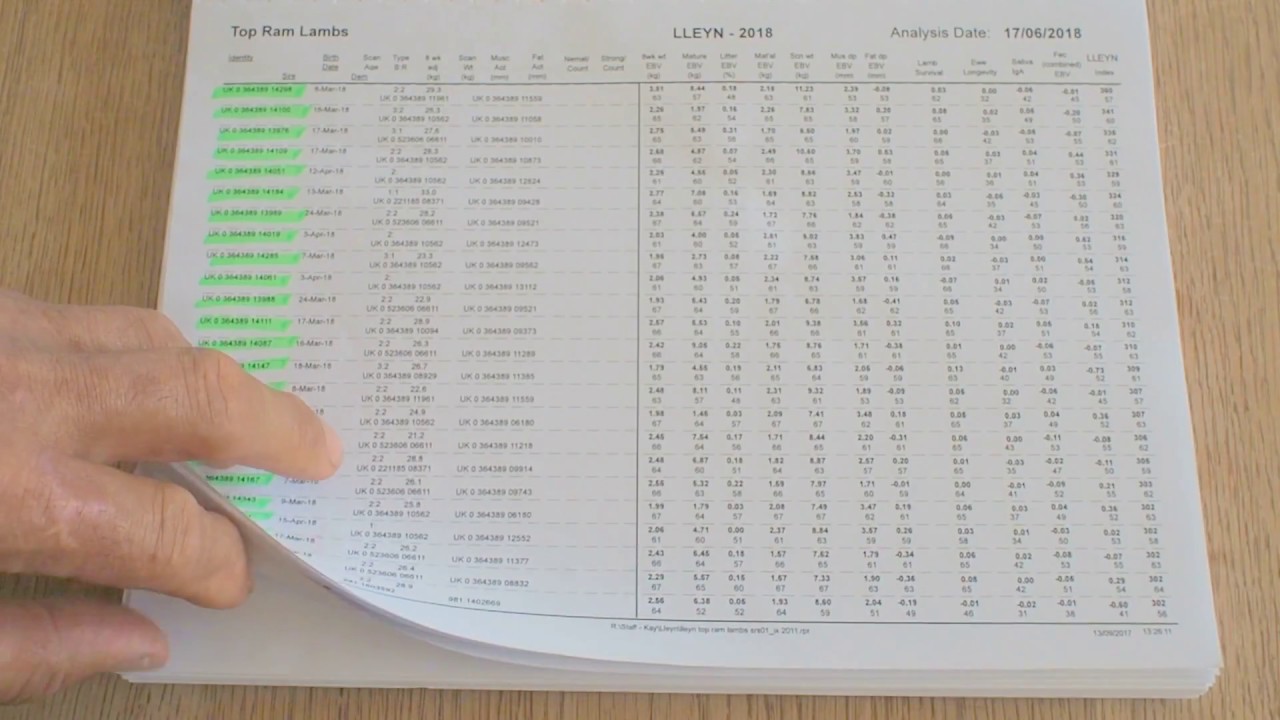 Performancelleyn's data in Signet analysis June 2018