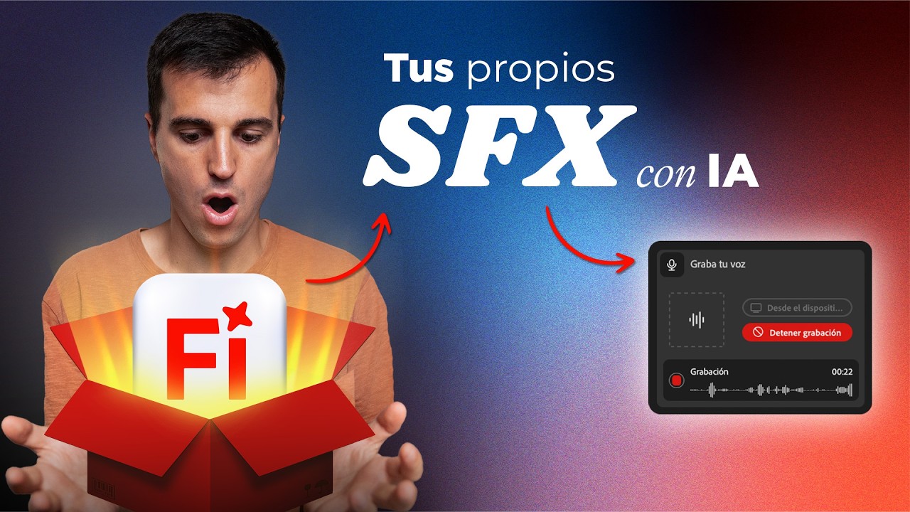 Deja de buscar EFECTOS DE SONIDO: esta IA los crea por ti | Adobe Firefly