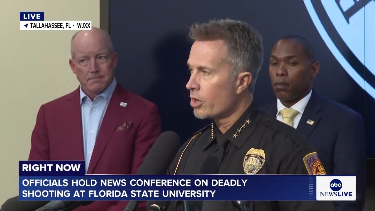 LIVE: Officials hold news conference on deadly shooting at Florida State University
