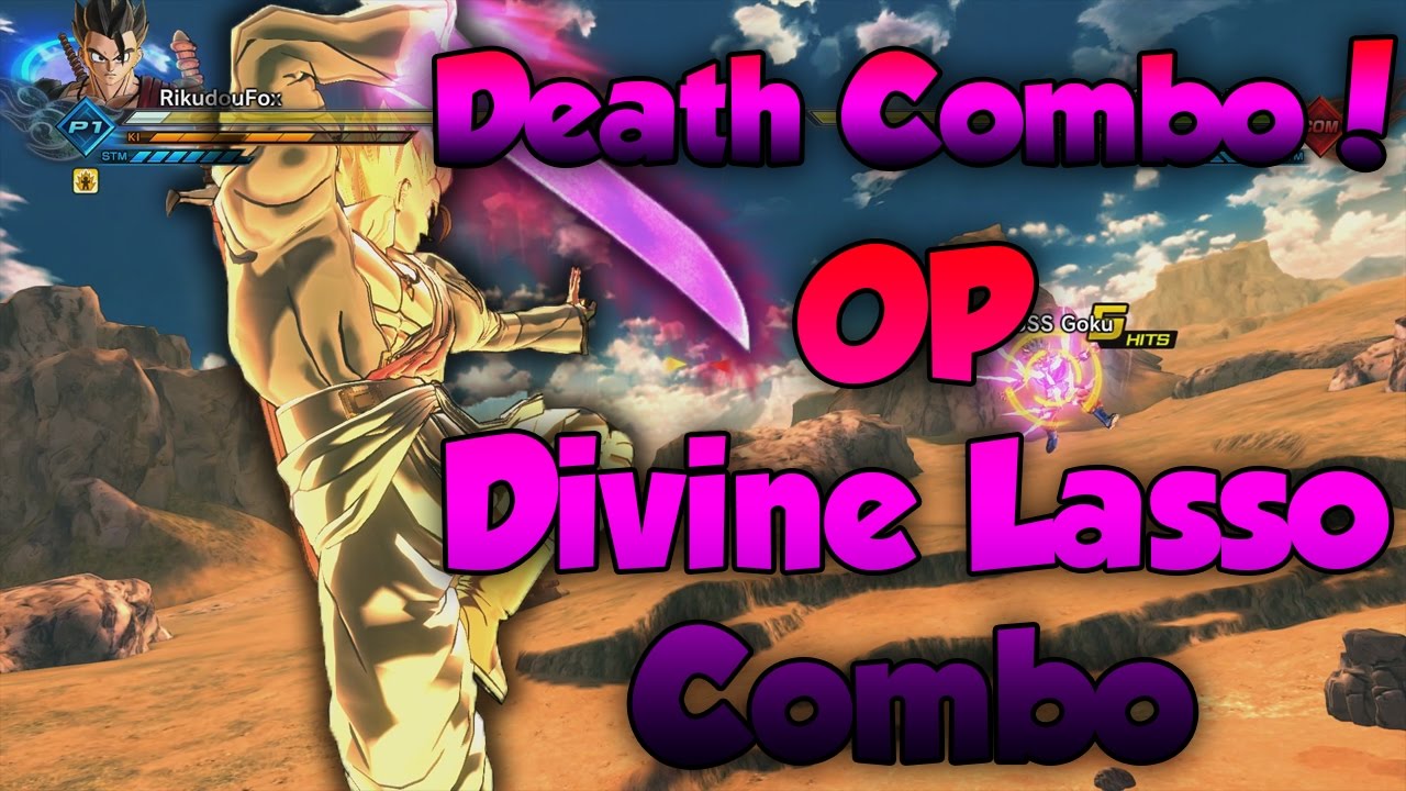 Divine Lasso Death Combo! OP Combo 25K Damage! - Dragon Ball Xenoverse 2