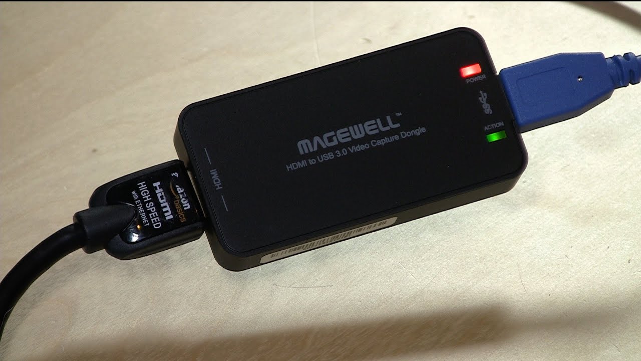 Magewell HDMI to USB 3.0 Video Capture Dongle Review - turns a camcorder into a webcam for Skype