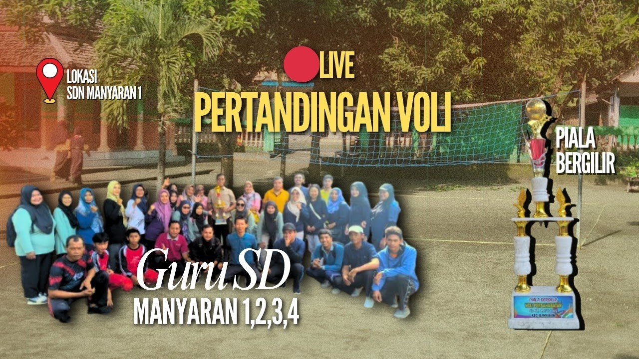 🔴Live Turnamen Voli Antar Guru SD