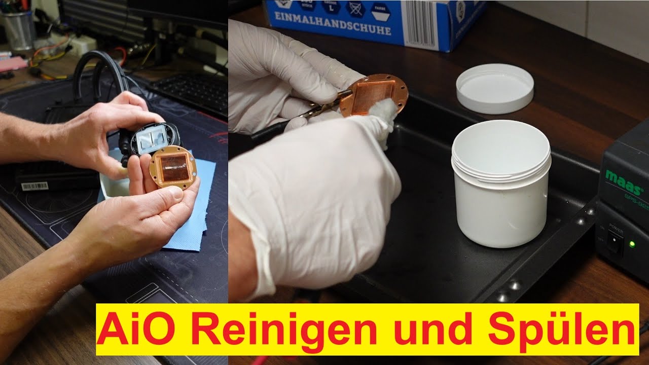 MSI MAG Coreliquid 240R  AiO Wasserkühlung - Reinigen und Spülen