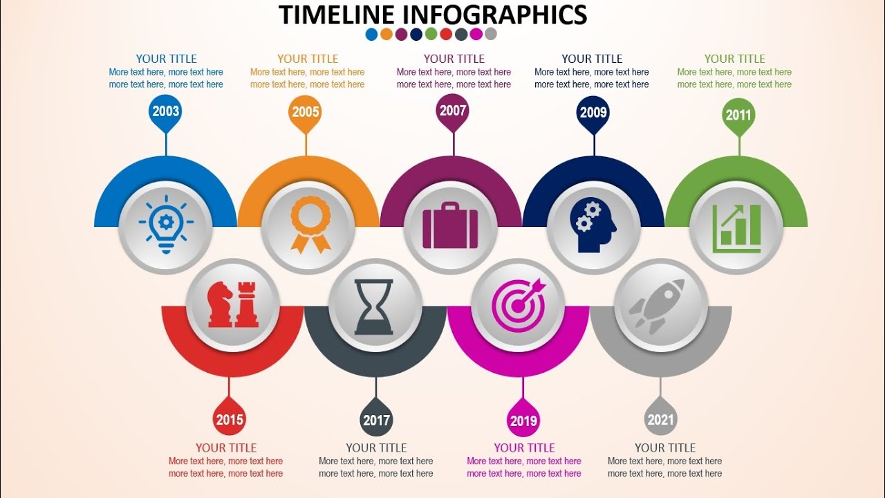 Timeline Slide Design for Business Presentation - PowerPoint Tutorial by PowerPoint Crafts