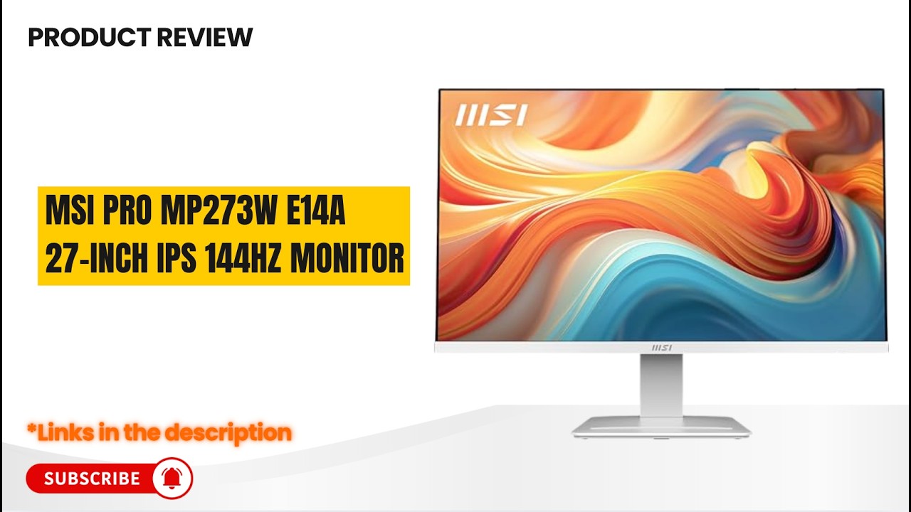 MSI PRO MP273W E14A Review 🔥 27