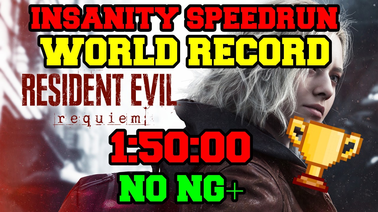 Resident Evil 9: Requiem Insanity NO NG+ Speedrun 1:50:50 (WORLD RECORD)