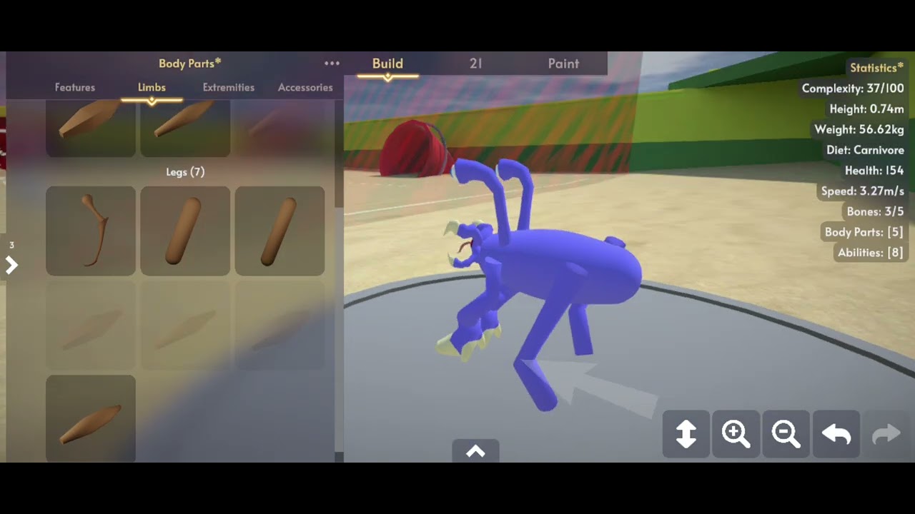 We're playing soccer Ball in creature creator  Red vs. Blue