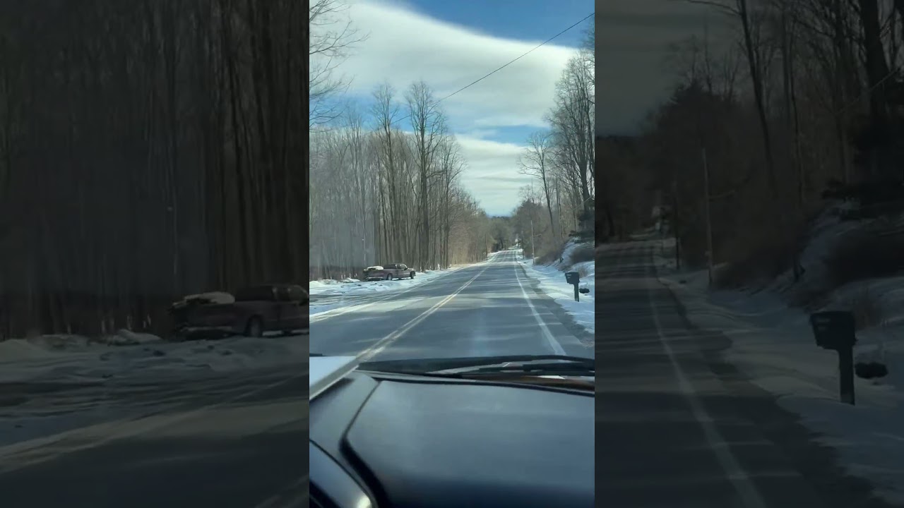Relaxing 😎 Winter Drive 🌤️❄️#relaxing #fun #peace #peaceful #snow #winter #relaxingdrive