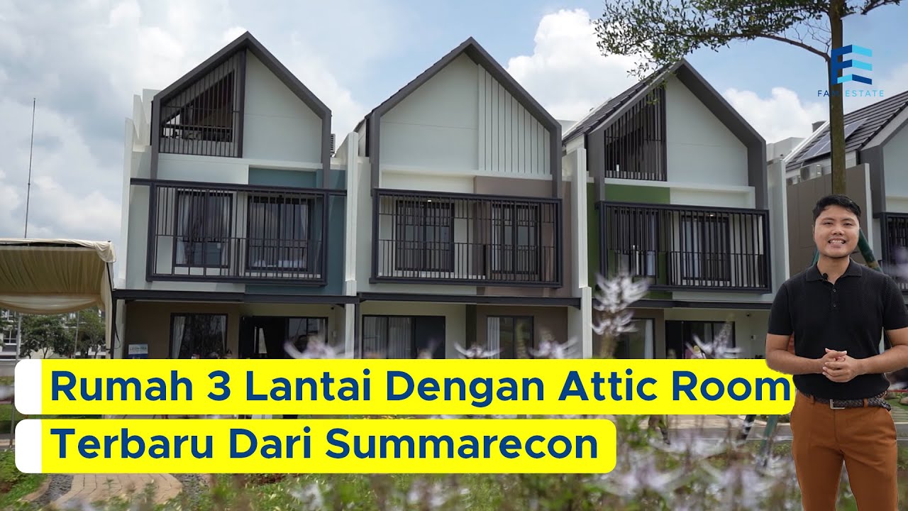 Terbaru dari Summarecon! 3 Lantai, bisa 4-5 Kamar, Harga mulai 1,8 M-an (Leonora Summarecon)