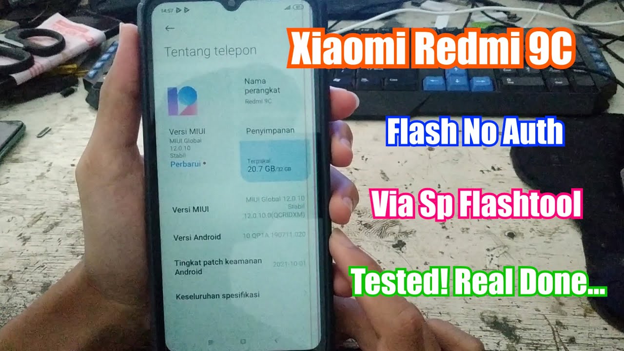 Flash Xiaomi Redmi 9C Via Sp Flashtool No Auth