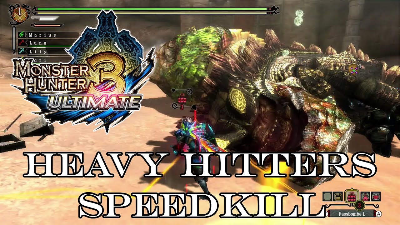 『MH3U | MH3G』[G-Rank★★★] Heavy Hitters (Speedkill/Dual Sword|Bowgun) 2:39