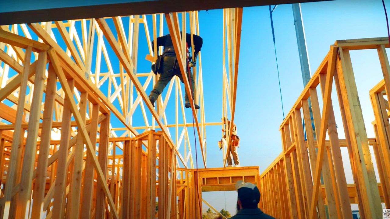 Building The American Dream || CINEMATIC Full House-Build
