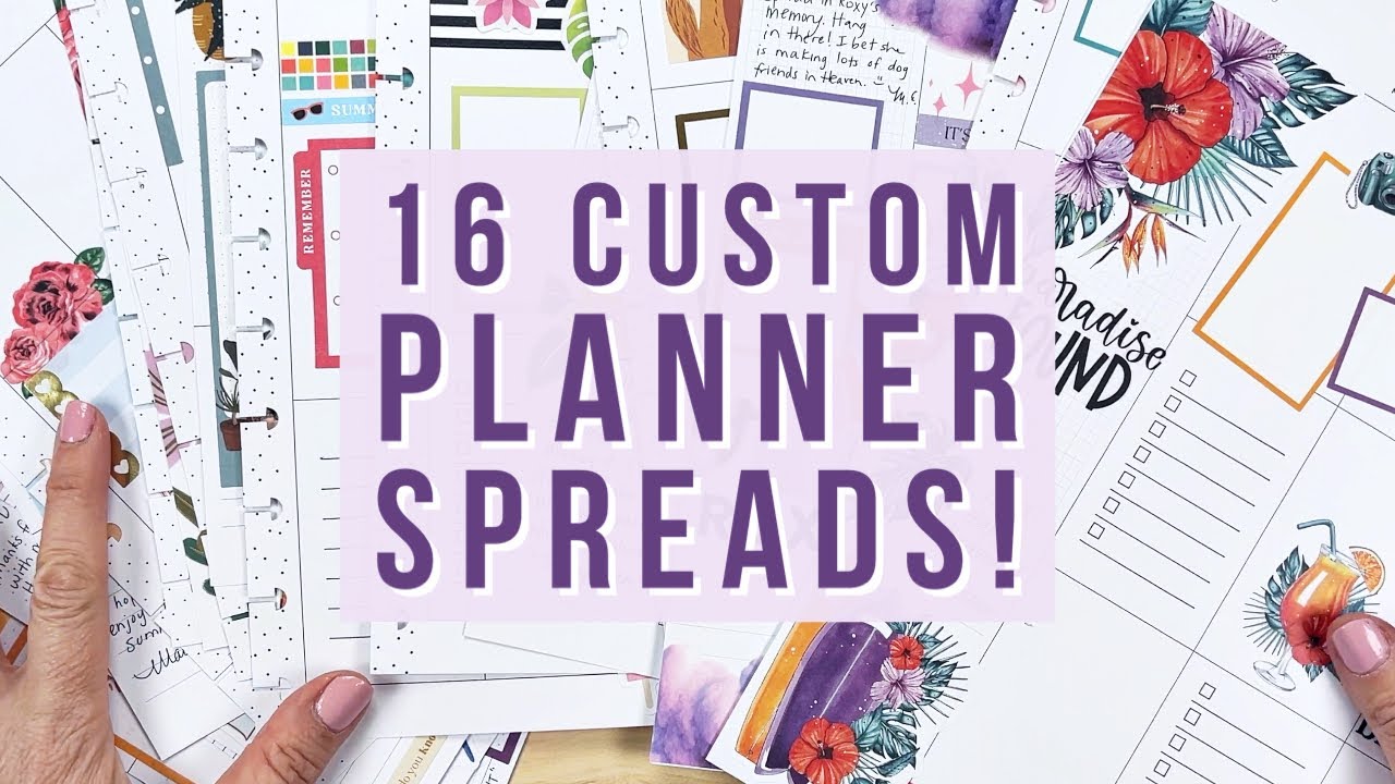 Patreon Spread Flip Through - Spreads I Mailed to My Patrons in June 2024 - Happy Planner Ideas