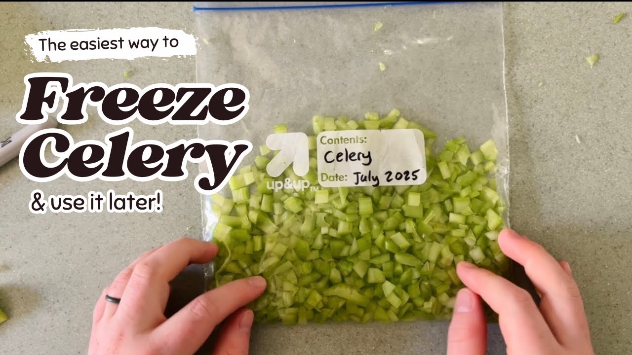 How to Freeze Raw Celery (So Easy!!)