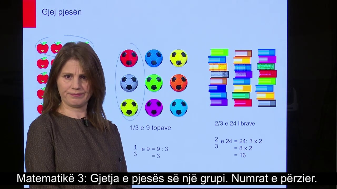 Matematikë 3 - Gjetja e pjesës së një grupi. Numrat e përzier.