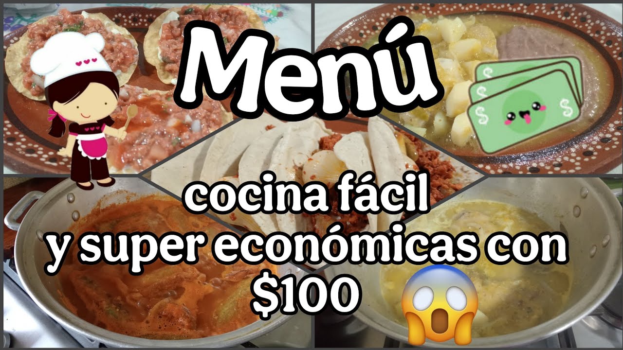 MENÚS super económicos para 4 días😱 / comida casera rica y económica para la familia 🥘