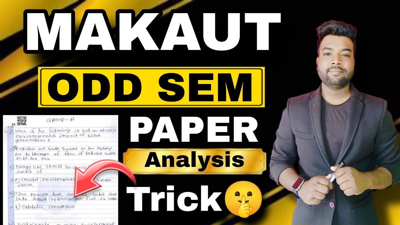 🤫MAKAUT ODD SEM Exam Paper Analysis | Best Trick to Attend All Questions | No More Backlogs.
