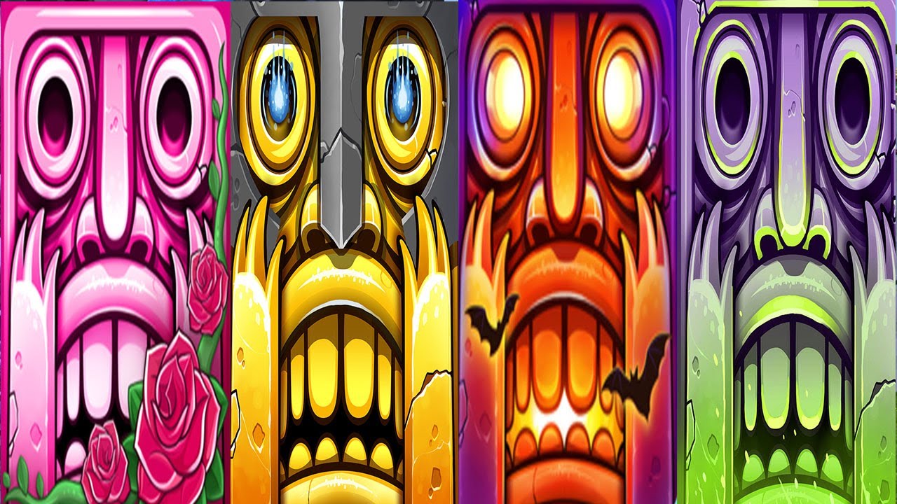 Temple Run 2 Reverse Gameplay -  ENCHANTED PALACE VS LITTLE SINGHAM VS CHHOTA BHEEM VS SPIRIT RUN