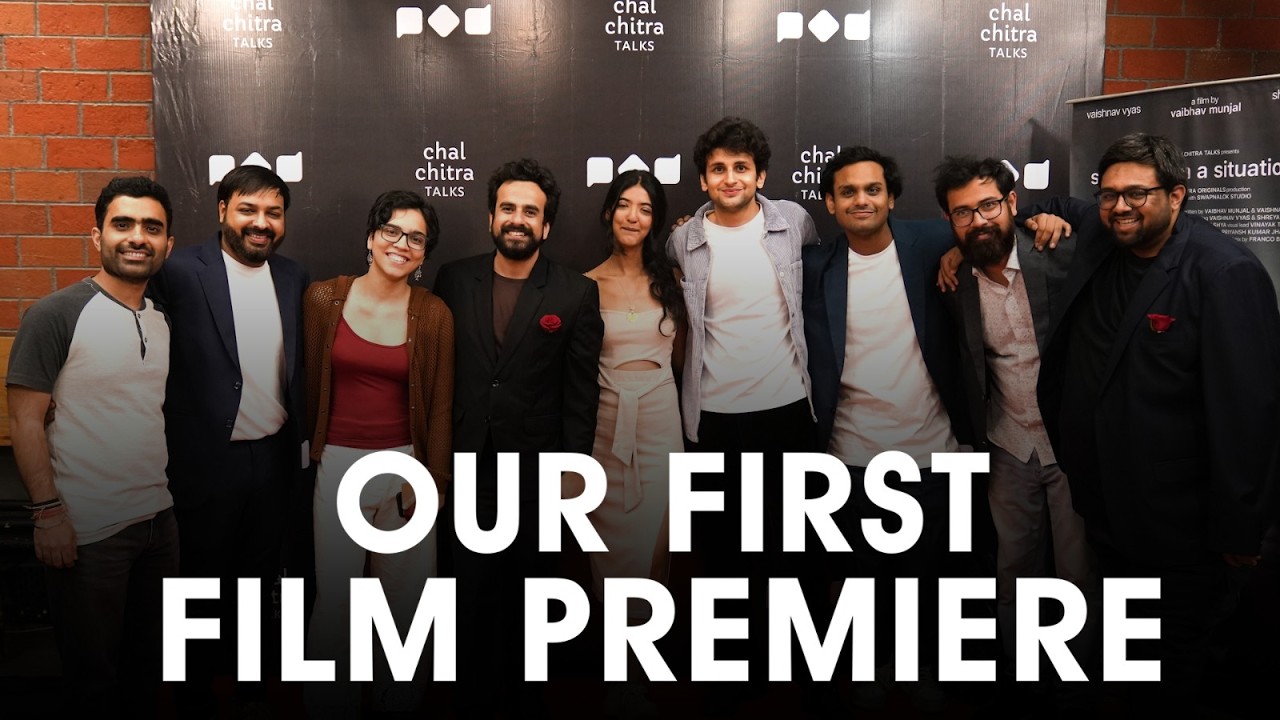 Premiere night of the first feature film of @ChalchitraTalks !