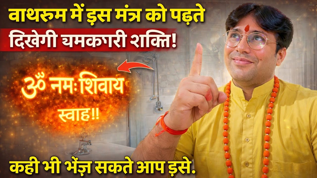 बाथरूम में इस मन्त्र को पढते दिखेगी। चमत्कारी शक्ति कही भी भेज सकते आप इसे।।काम करके ही आयेगा।।