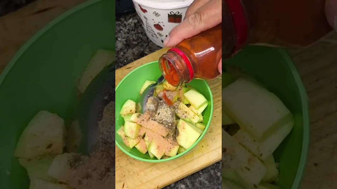 Manga verde temperada #comida