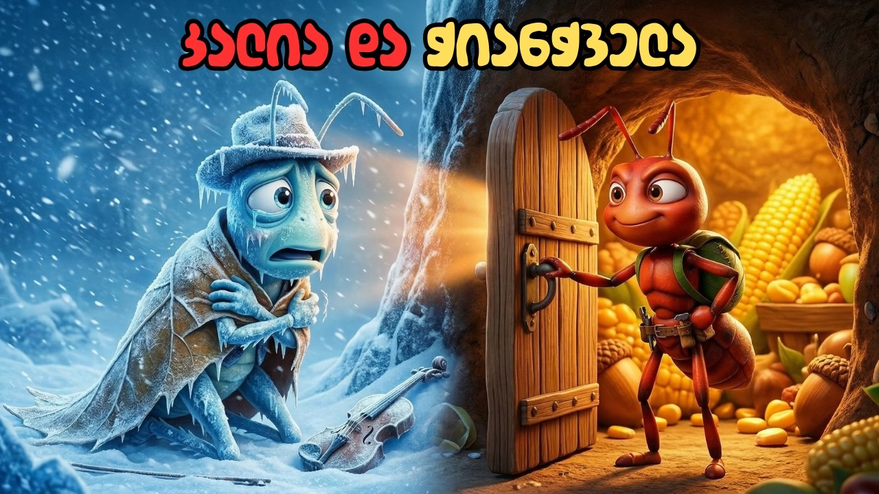 ჭიანჭველა და კალია 🐜 ზღაპრები ქართულად | Multfilmebi Qartulad
