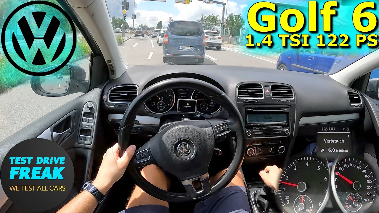 2012 Volkswagen Golf 6 1.4 TSI 122 PS CITY POV DRIVE with Fuel Consumption