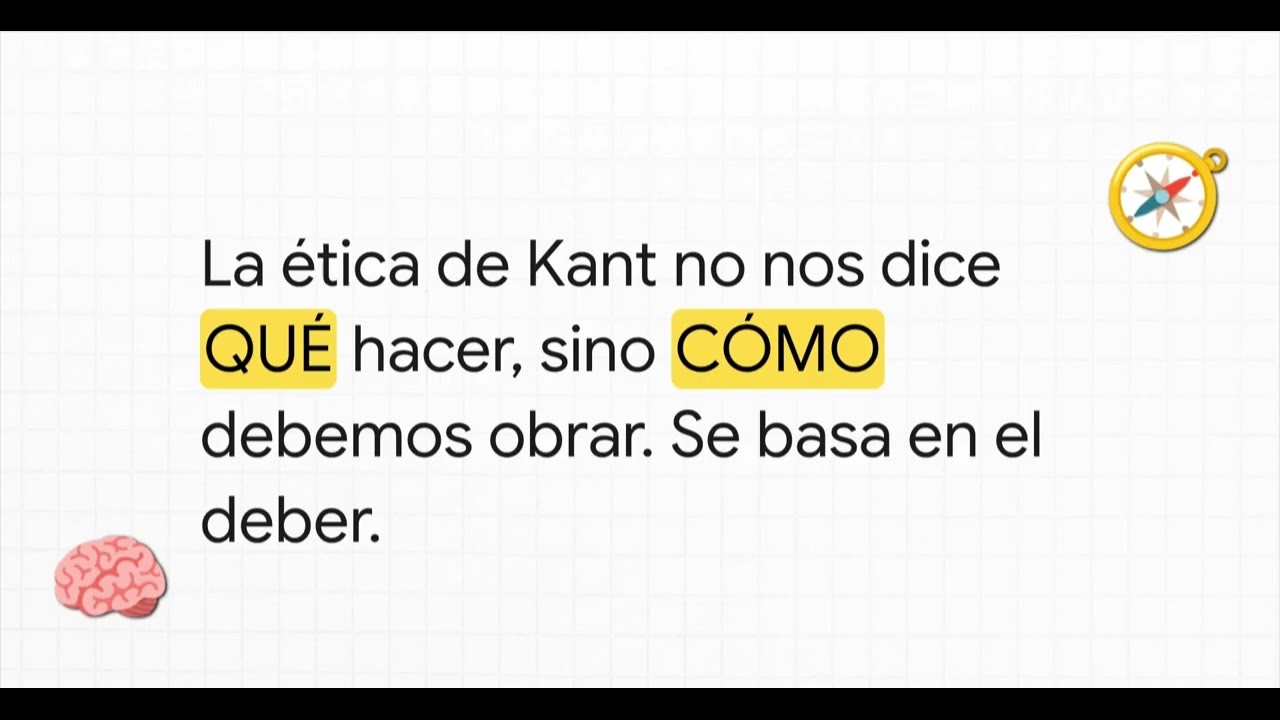 EN 7 MINUTOS TODA LA ÉTICA KANTIANA